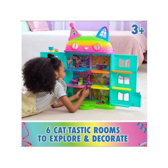 New in Box - Gabby’s Celebration Dollhouse and Deluxe Rooms Set - Picture 3 of 5